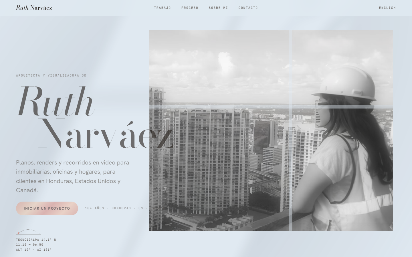 Ruth Narváez, architectural designer and 3D visualizer